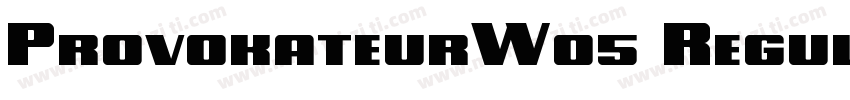 ProvokateurW05 Regular Regular字体转换